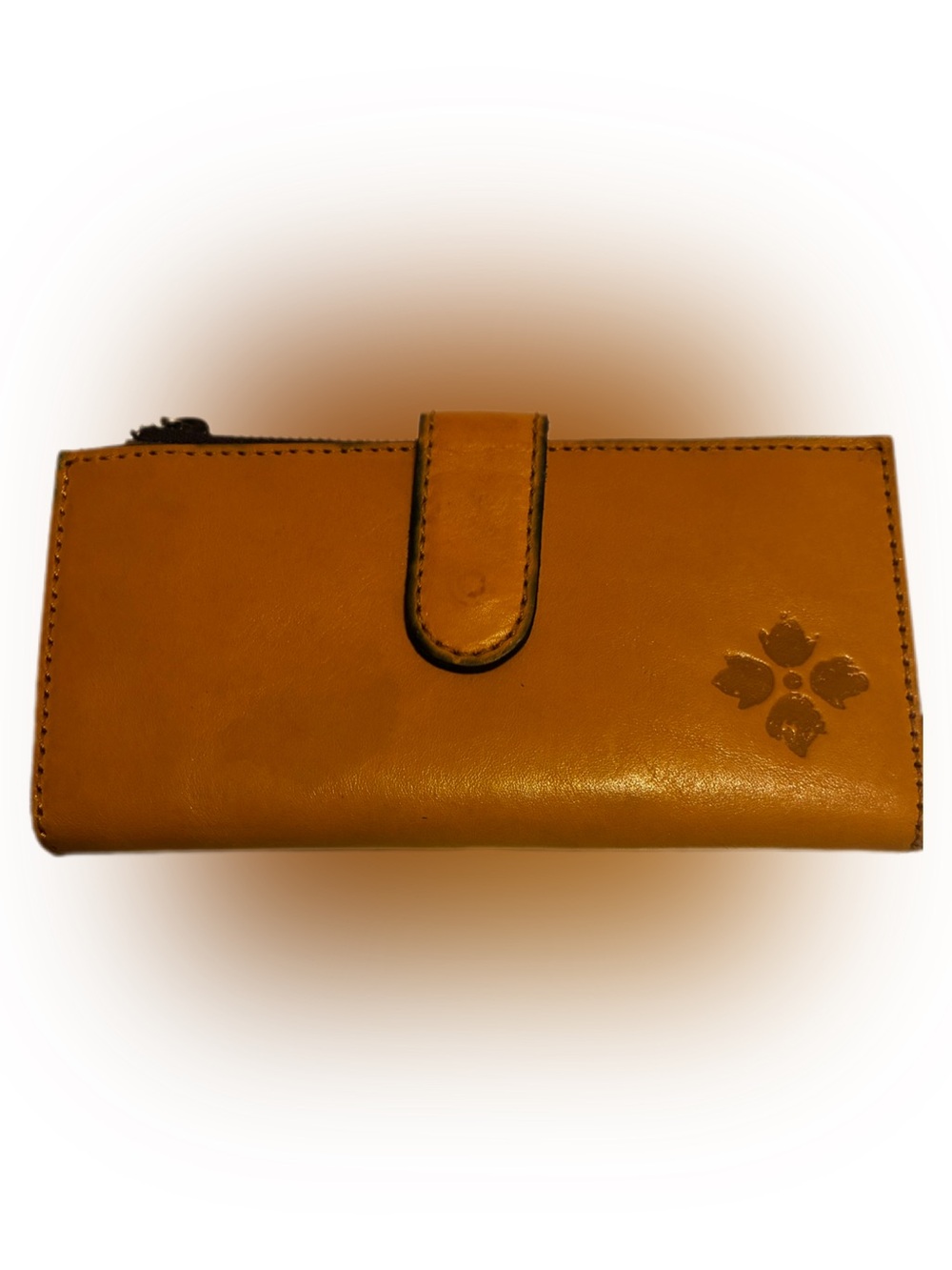 Patricia Nash Nazari wallet Mustard Leather